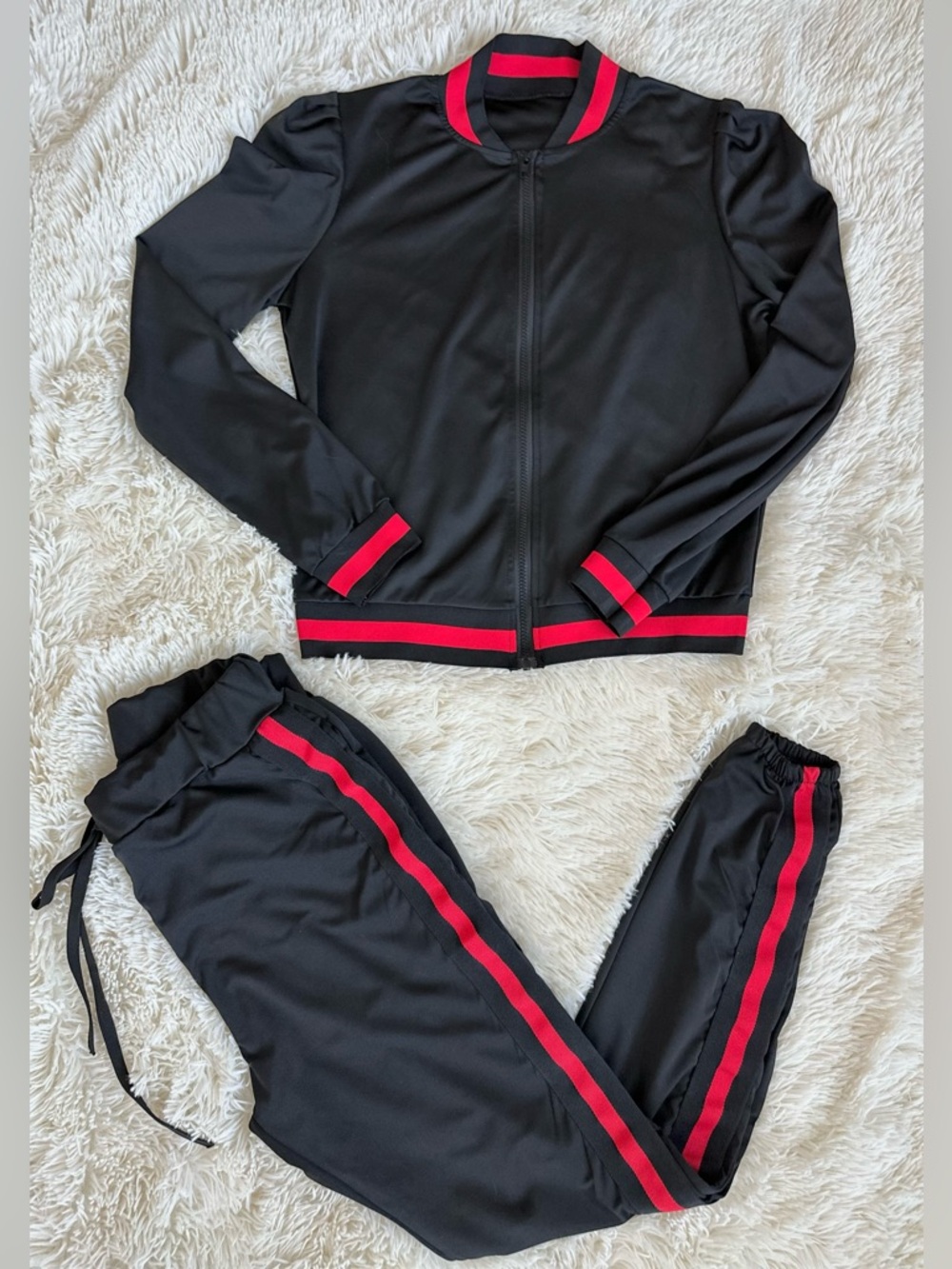 Long Sleeve Zipper Jacket and Pant Tracksuit